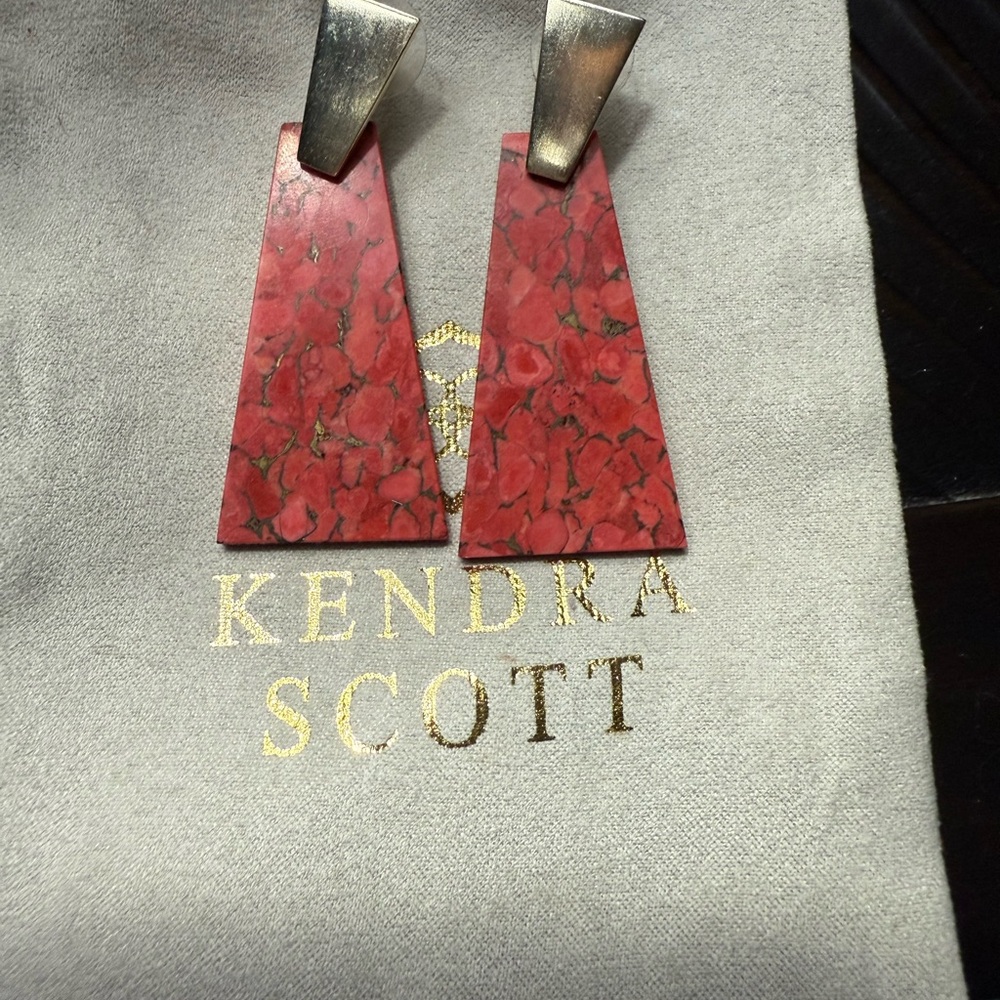 Kendra Scott Red Earrings